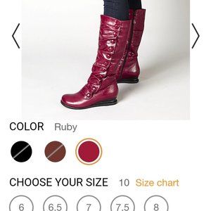Miz Mooz Bobbie Boots in Ruby- WIDE CALF